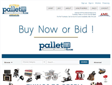 Tablet Screenshot of palletbid.com